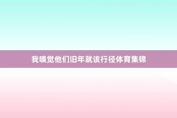 我嗅觉他们旧年就该行径体育集锦