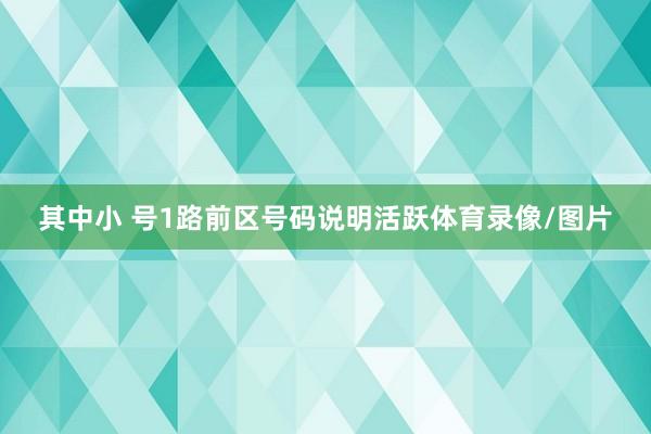 其中小 号1路前区号码说明活跃体育录像/图片