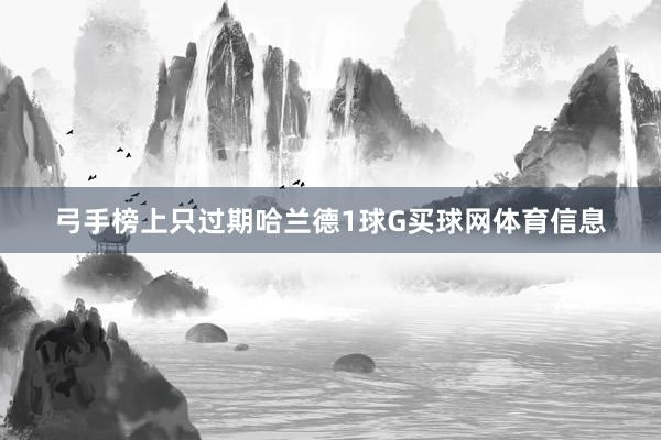 弓手榜上只过期哈兰德1球G买球网体育信息