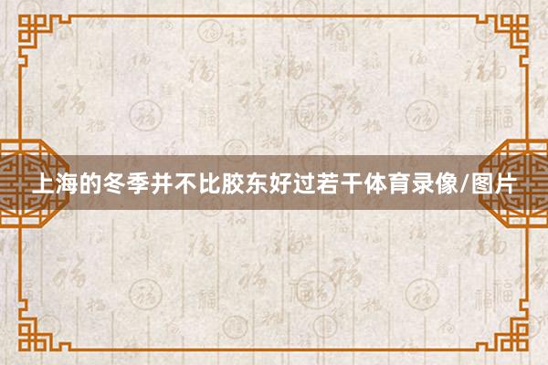 上海的冬季并不比胶东好过若干体育录像/图片