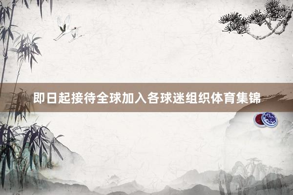 即日起接待全球加入各球迷组织体育集锦